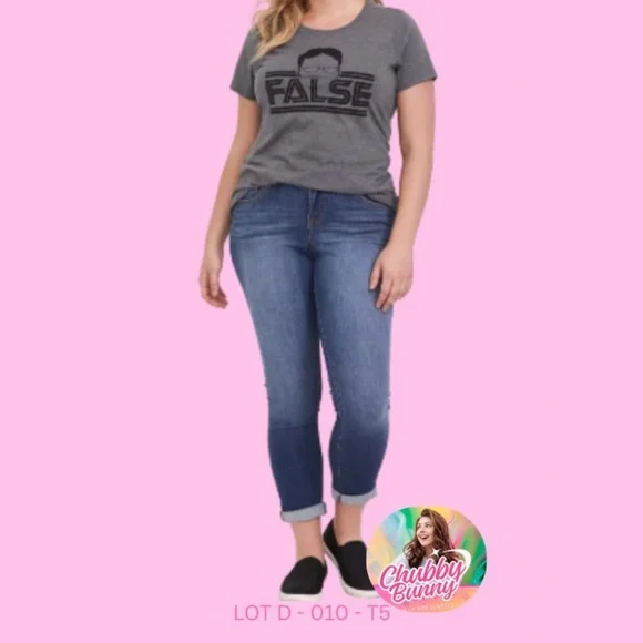 Torrid “The Office” False Crew Tee Dark Grey Size 5 Graphic - Picture 2 of 6